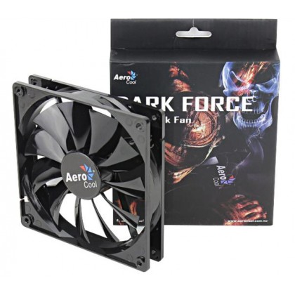 Aerocool Dark Force 12cm Black 7 Blades Fan with Anti Vibration Screws Aerocool Dark Force 12cm Black 7 Blades Fan with Anti Vibration Screws